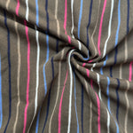 Cotton Jersey Stripe · brown/pink