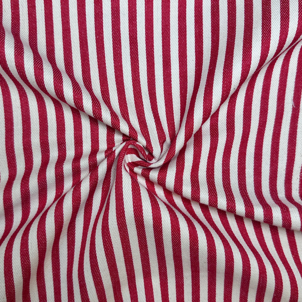 Denim Stripe · red/white