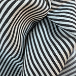 Denim Stripe · thin, black/white