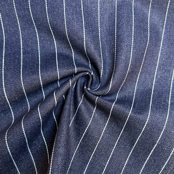 Denim Stripe · thick, blue/white