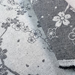 Denim · gray/white floral