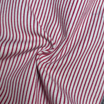 Denim Stripe · faded red/white