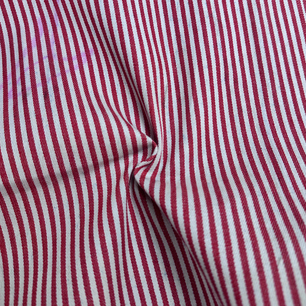 Denim Stripe · red/white