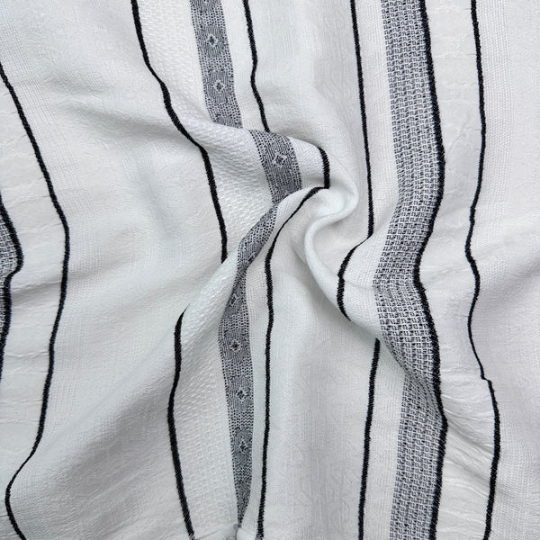 Jacquard Crepe Woven Fabric | By the Yard |