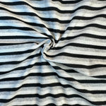 Cotton Jersey Stripe · black/gray