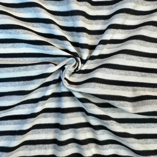 Cotton Jersey Stripe · black/gray