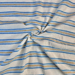 Cotton Jersey Stripe · royal blue/yellow