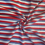 Cotton Jersey Stripe · red/blue