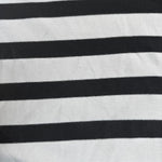 Cotton Jersey Stripe · black/white