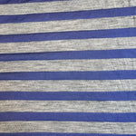 Cotton Jersey Stripe · blue/gray