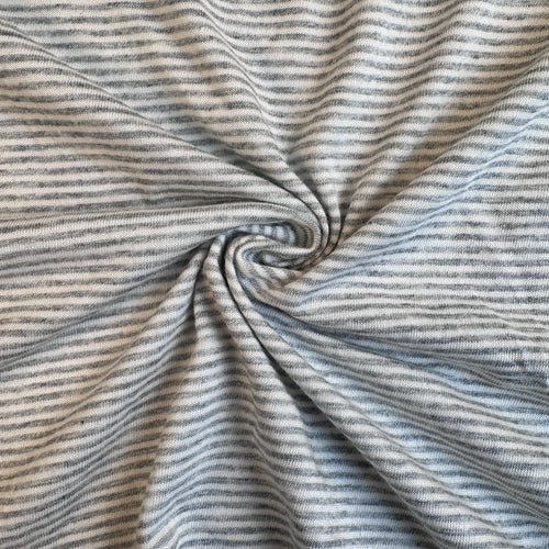 Cotton Jersey Stripe · gray/white