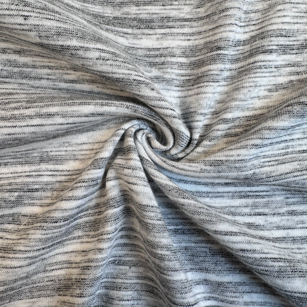 Cotton Jersey Stripe · gray/cream
