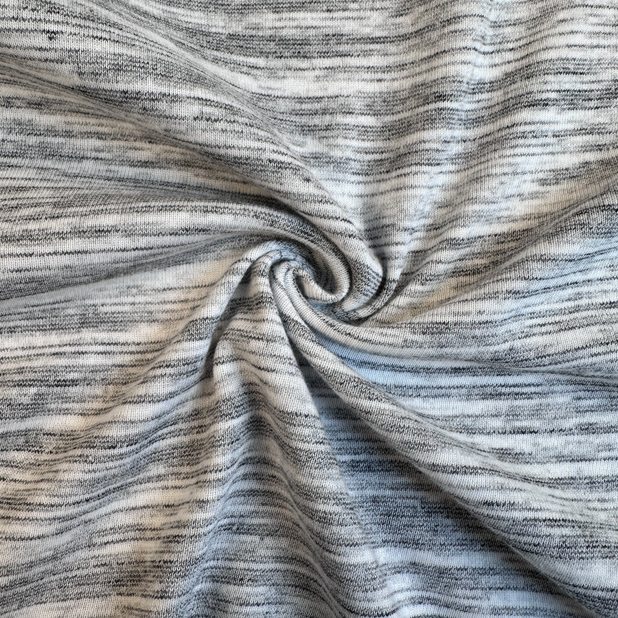 Cotton Jersey Stripe · gray/cream