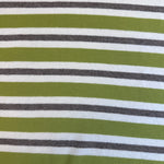 Cotton Jersey Stripe · green/gray