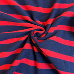 Cotton Jersey Stripe · blue/red