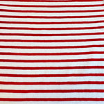 Cotton Jersey Stripe · red/cream