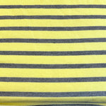 Cotton French Terry Stripe · yellow/gray