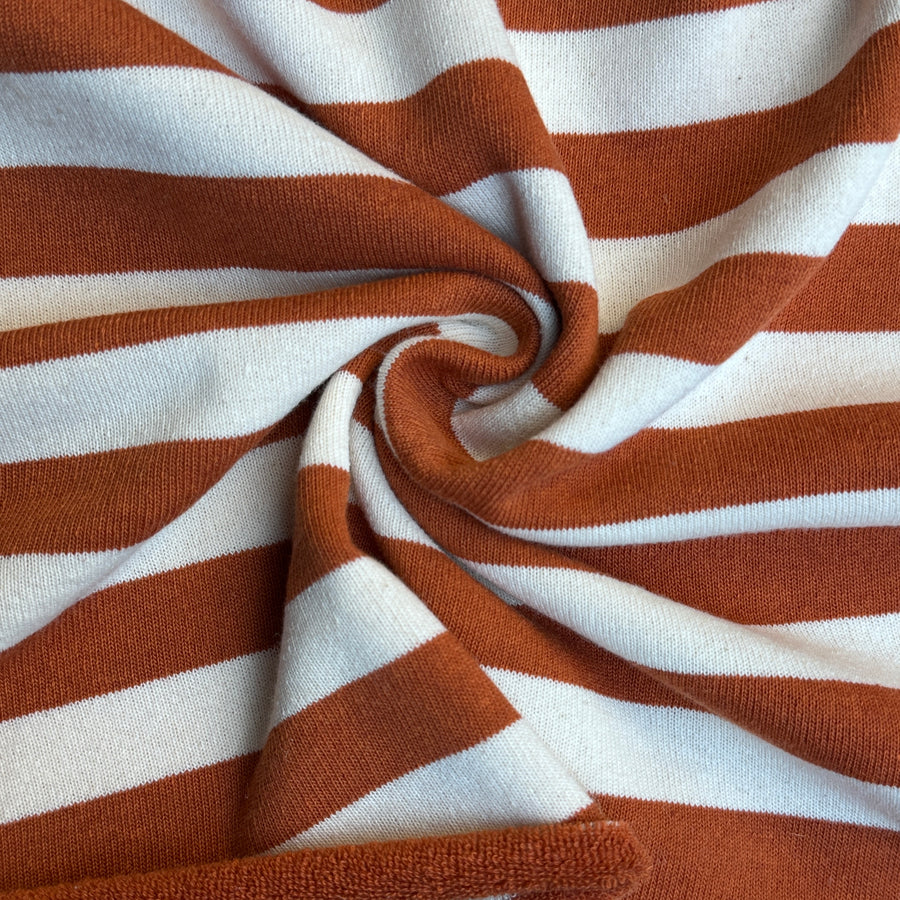 Linen Stripe · orange/brown