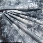 Bamboo Charcoal Black & White Tie Dye Splash Spandex Jersey Knit 60″ Eco-Friendly Fabric By The Yard for Face Mask - View 2