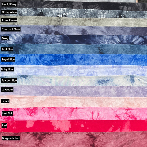 Bamboo Spandex Cloud Tie Dye Splash Jersey Knit 60″ Eco-Friendly Fabric By The Yard