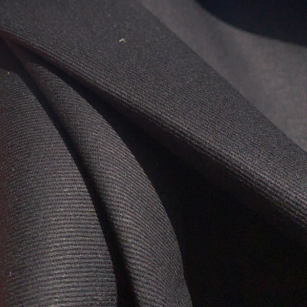 100% Cotton Twill Woven Black Fabric By the Yard 60″
