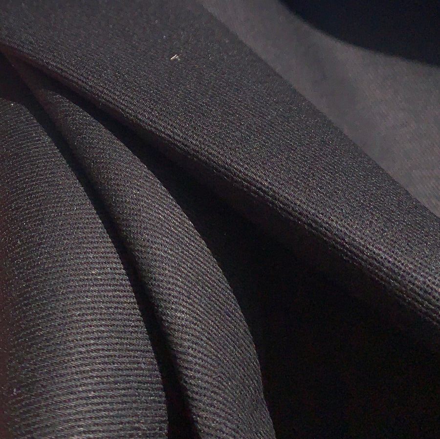 100% Cotton Twill Woven Black Fabric By the Yard 60″