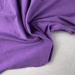 Purple Cotton Jersey Spandex 10 oz Medium Weight Eco-Friendly Sustainable Fabric By the Yard - View 2