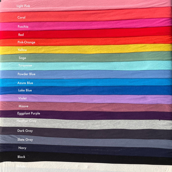 Bamboo Spandex Jersey Knit 60″ Eco-Friendly Fabric By The Yard