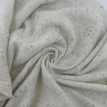 Oatmeal Gray Blue Speckled French Terry  15 Oz French Terry Sweatshirt Fabric By The Yard/ Matching Rib - View 2
