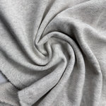 Heavy Cotton French Terry Oatmeal Gray Knit With Matching Jersey and Rib | 450 GSM/22 Oz French Terry Heavy Sweatshirt Fabric By The Yard - View 3
