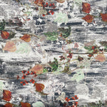 100% Linen Lightweight Japanese Leaf Camoflauge Patterned Floral, Linen Voile by the Yard - Fabric for Sewing, Crafts, and Dressmaking