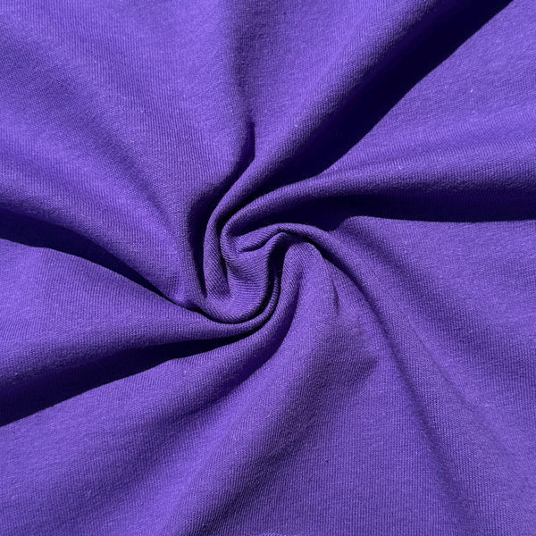 100% Cotton Jersey Purple Knit Medium-Heavy Weight Eco-Friendly Fabric By The Yard 60″