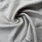 Heavy Cotton French Terry Oatmeal Gray Knit With Matching Jersey and Rib | 450 GSM/22 Oz French Terry Heavy Sweatshirt Fabric By The Yard - View 2