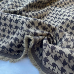 Cotton Pattern Twill Spandex Brown Jacquard Pattern Fabric By The Yard - View 2