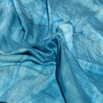 Bamboo Sky Blue & White Tie Dye Splash Spandex Jersey Knit 60″ Eco-Friendly Fabric By The Yard - View 3