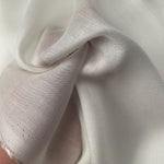 White Tencel Voile Fabric - Lightweight, Soft, Eco-Friendly | Perfect for Dresses, Blouses, & Scarves | Sold by the Yard - View 2