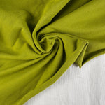 Moss Green Cotton Jersey Spandex 10 oz Medium Weight Eco-Friendly Sustainable Fabric By the Yard