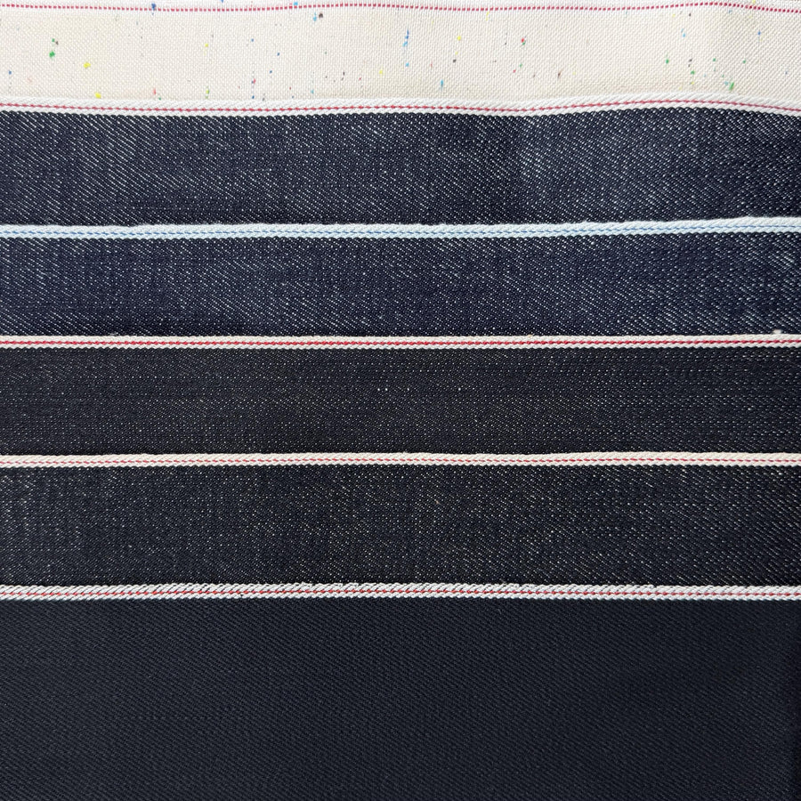 *NEW* Selvedge Denims 14oz Slubby + Neppy + Double Black